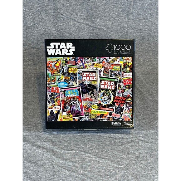 Buffalo Games & Puzzles Star Wars Comic Book Collage 1000 Piece Puzzle New - Picture 1 of 3